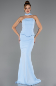 Long Light Blue Mermaid Evening Gown ABU6575
