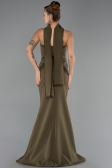 Long Olive Drab Mermaid Evening Gown ABU6575