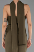 Long Olive Drab Mermaid Evening Gown ABU6575
