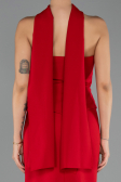 Long Red Mermaid Evening Gown ABU6575