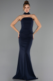 Long Navy Blue Mermaid Evening Gown ABU6575