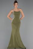 Long Olive Drab Evening Dress ABU6374