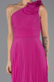 Long Fuchsia Chiffon Evening Dress ABU6593