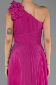 Long Fuchsia Chiffon Evening Dress ABU6593