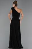 Long Black Chiffon Evening Dress ABU6593