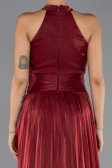Long Burgundy Chiffon Prom Gown ABU6594
