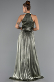 Long Olive Drab Chiffon Prom Gown ABU6594