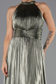 Long Olive Drab Chiffon Prom Gown ABU6594