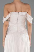 Long Beige Chiffon Prom Gown ABU6602