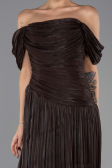 Long Brown Chiffon Prom Gown ABU6602