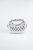 Silver Leather Night Bag KC410