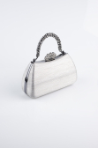 Platinum Laser Cut Evening Bag KC711