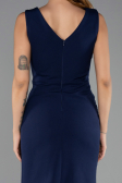 Long Navy Blue Evening Dress ABU6524