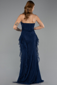 Long Navy Blue Dantelle Mermaid Evening Gown ABU6621