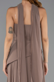Long Cappuccino Chiffon Prom Gown ABU5763