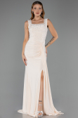 Long Beige Evening Dress ABU6552