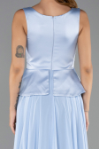 Long Light Blue Chiffon Evening Dress ABU6568