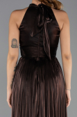 Long Brown Chiffon Prom Gown ABU6428