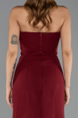 Long Burgundy Mermaid Evening Gown ABU6526