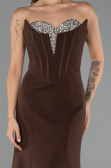 Long Brown Mermaid Evening Gown ABU6526