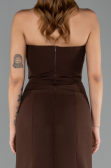 Long Brown Mermaid Evening Gown ABU6526
