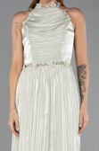 Long Mint Chiffon Prom Gown ABU6614