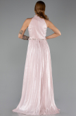 Long Powder Color Chiffon Prom Gown ABU6614