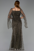 Long Olive Drab Beaded Evening Dress ABU5066