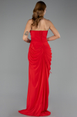Long Red Chiffon Evening Dress ABU6589