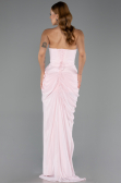 Long Powder Color Chiffon Evening Dress ABU6589