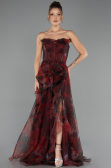 Long Burgundy Evening Dress ABU3360
