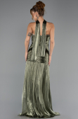 Long Olive Drab Chiffon Prom Gown ABU6643