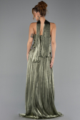 Long Olive Drab Chiffon Prom Gown ABU6644