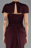 Long Cherry Colored Evening Dress ABU6645