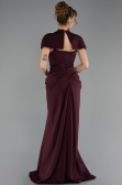 Long Cherry Colored Evening Dress ABU6645