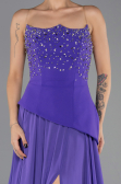 Purple Long Chiffon Evening Dress ABU6018