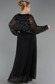 Long Black Plus Size Evening Gown ABU6611