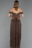 Long Brown Chiffon Evening Dress ABU6203