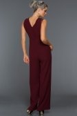 Bordo Şık Abiye Tulum N98544