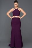 Violet İki Parça Balık Abiye ABU015