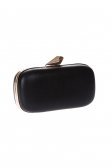 Siyah Saten Clutch Çanta V264