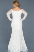 Long White Plus Size Dress ABU011