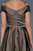 Short Mink Satin Invitation Dress ABK309