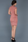 Short Powder Color Evening Dress ABK256