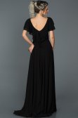 Long Black Engagement Dress ABU032