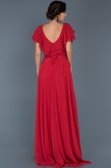 Long Red Engagement Dress ABU032