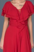 Long Red Engagement Dress ABU032
