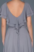 Long Grey Engagement Dress ABU032