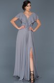 Long Grey Engagement Dress ABU032