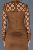 Short Wine Color Evening Dress ABK257